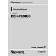 PIONEER DEH-P600UB/XN/UC Manual de Usuario