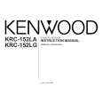 KENWOOD KRC-152LA Manual de Usuario