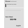 PIONEER DEQ-P90/EW Manual de Usuario