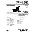 SONY CCD-F401 Manual de Servicio