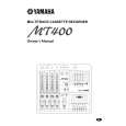 YAMAHA MT400 Manual de Usuario