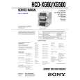 SONY HCDXG500 Manual de Servicio