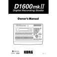KORG D1600MKII Manual de Usuario