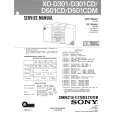 SONY X0D301CD Manual de Servicio