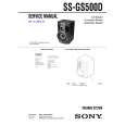SONY SSGS500D Manual de Servicio