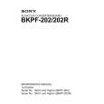 SONY BKPF-202 Manual de Servicio