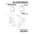 SONY KLVS23A10 Manual de Servicio