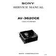 SONY AV3620 Manual de Servicio