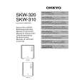 ONKYO SKW-310 Manual de Usuario