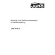 JUNO-ELECTROLUX JDK8650 Manual de Usuario
