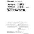PIONEER S-FCRW2700/XJC/E Manual de Servicio