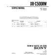 SONY XRC500RW Manual de Servicio