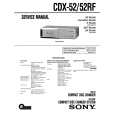 SONY CDX52RF Manual de Servicio