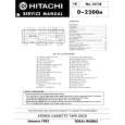 HITACHI D-2200M Manual de Servicio