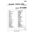 SHARP SF-9300 Catálogo de piezas