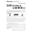 PIONEER DVR-A12XLC/KBXW/5 Manual de Usuario