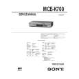 SONY MCE-K700 Manual de Servicio