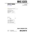 SONY MHCGX25 Manual de Servicio