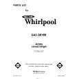 WHIRLPOOL LG5601XKW0 Catálogo de piezas