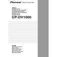 PIONEER CP-DV1000/XTW/EW Manual de Usuario