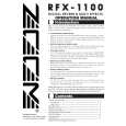 ZOOM RFX-1100 Manual de Usuario