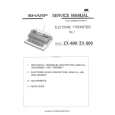 SHARP ZX-400 Manual de Servicio