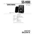 SONY SS-H690 Manual de Servicio