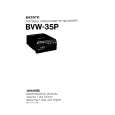 SONY BVW-35P VOLUME 1 Manual de Servicio