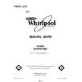 WHIRLPOOL LE5800XSW2 Catálogo de piezas