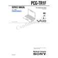 SONY PCGTR1F Manual de Servicio