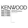 KENWOOD KRC-178RG Manual de Usuario