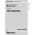 PIONEER DEH-P800PRS/XN/UC Manual de Usuario