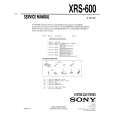 SONY XRS-600 Manual de Servicio