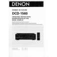 DENON DCD-1560 Manual de Usuario