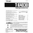 TEAC TX4030 Manual de Usuario
