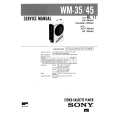 SONY WM45 Manual de Servicio