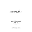 MOFFAT WF40W Manual de Usuario MOFFAT WF40W Manual de Usuario