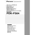 PIONEER PDK-FS04 Manual de Usuario