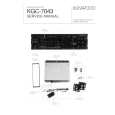 KENWOOD KGC-7043 Manual de Servicio