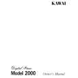 KAWAI 2000 Manual de Usuario