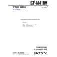 SONY ICFM410V Manual de Servicio