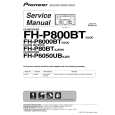 PIONEER FH-P80BT/XJ/EW5 Manual de Servicio