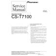 PIONEER CS-T7100 Manual de Servicio