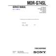 SONY MDR-G74SL Manual de Servicio