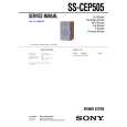 SONY SSCEP505 Manual de Servicio