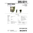 SONY SRSD211 Manual de Servicio