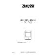 ZANUSSI ZAN TC 7122 F Manual de Usuario