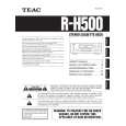 TEAC RH500 Manual de Usuario
