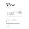SONY UPXC200 Manual de Servicio