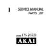 AKAI CS-705D Manual de Servicio